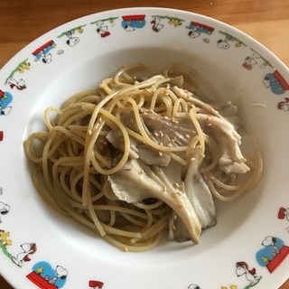 舞茸の鰹節マヨパスタ